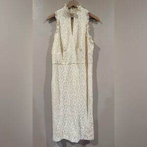 Shoshanna NWT Elegant Cream Lace Dress Size 12